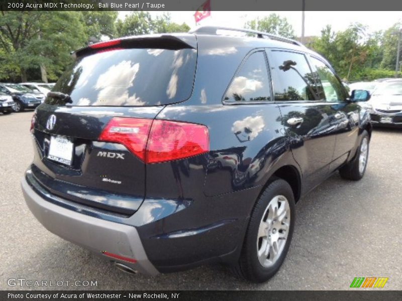 Bali Blue Pearl / Taupe 2009 Acura MDX Technology