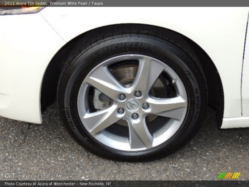 Premium White Pearl / Taupe 2011 Acura TSX Sedan
