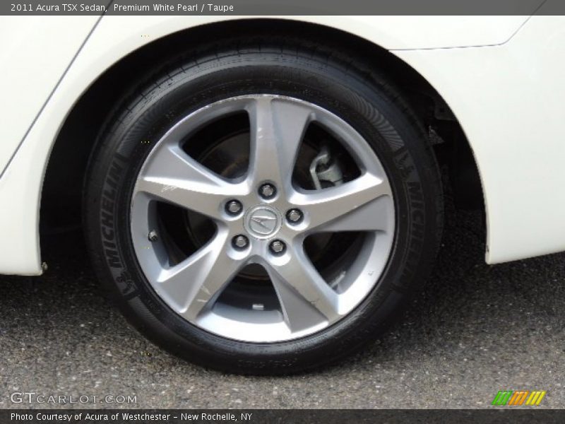Premium White Pearl / Taupe 2011 Acura TSX Sedan
