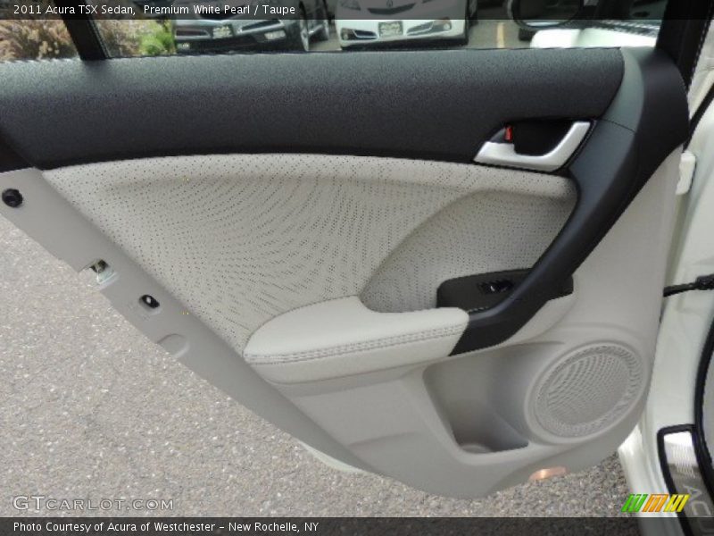 Premium White Pearl / Taupe 2011 Acura TSX Sedan