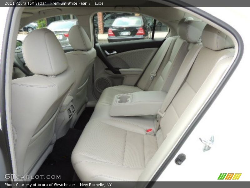 Premium White Pearl / Taupe 2011 Acura TSX Sedan