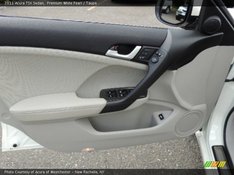 Premium White Pearl / Taupe 2011 Acura TSX Sedan