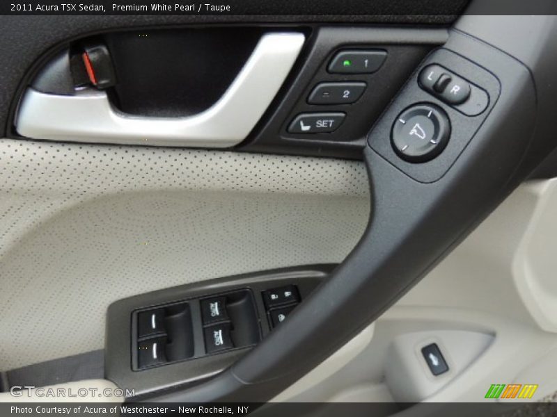 Premium White Pearl / Taupe 2011 Acura TSX Sedan