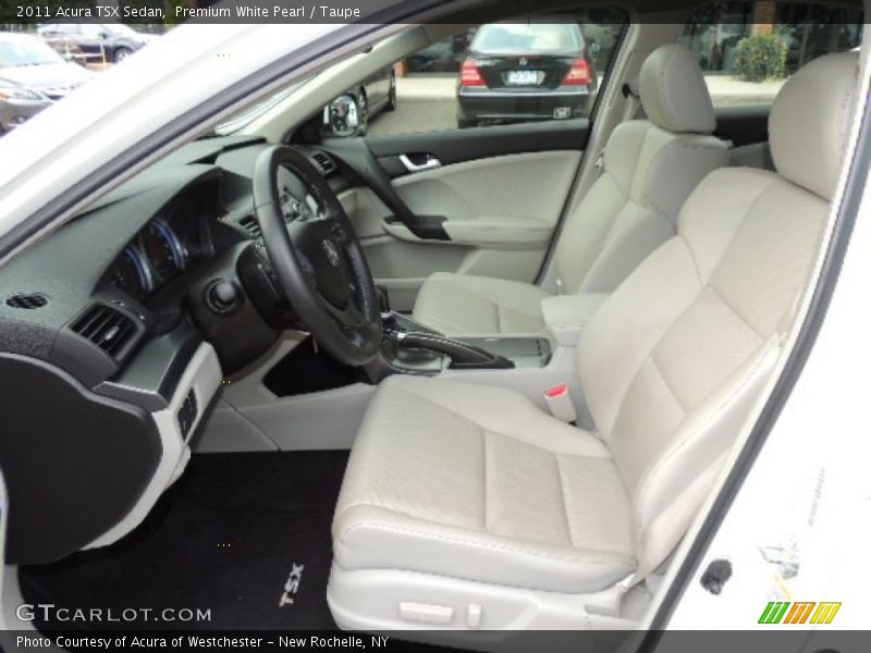 Premium White Pearl / Taupe 2011 Acura TSX Sedan