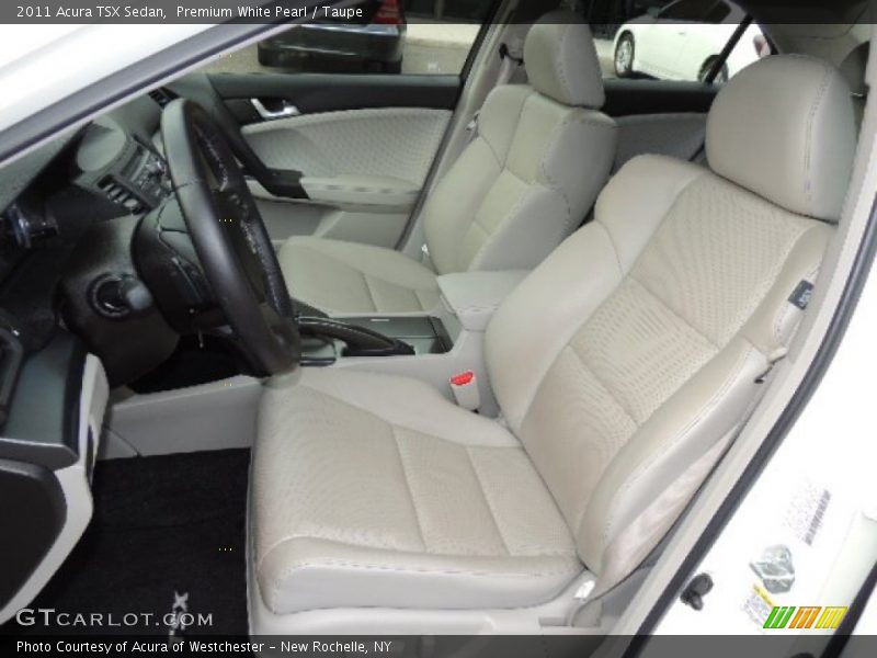 Premium White Pearl / Taupe 2011 Acura TSX Sedan