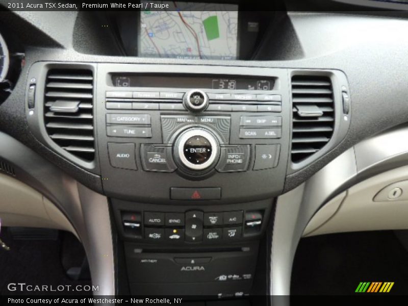 Premium White Pearl / Taupe 2011 Acura TSX Sedan