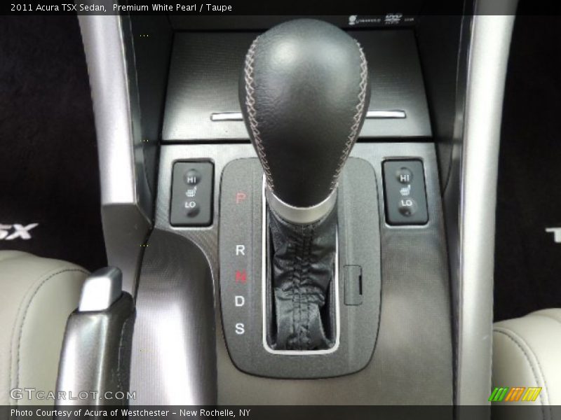 Premium White Pearl / Taupe 2011 Acura TSX Sedan