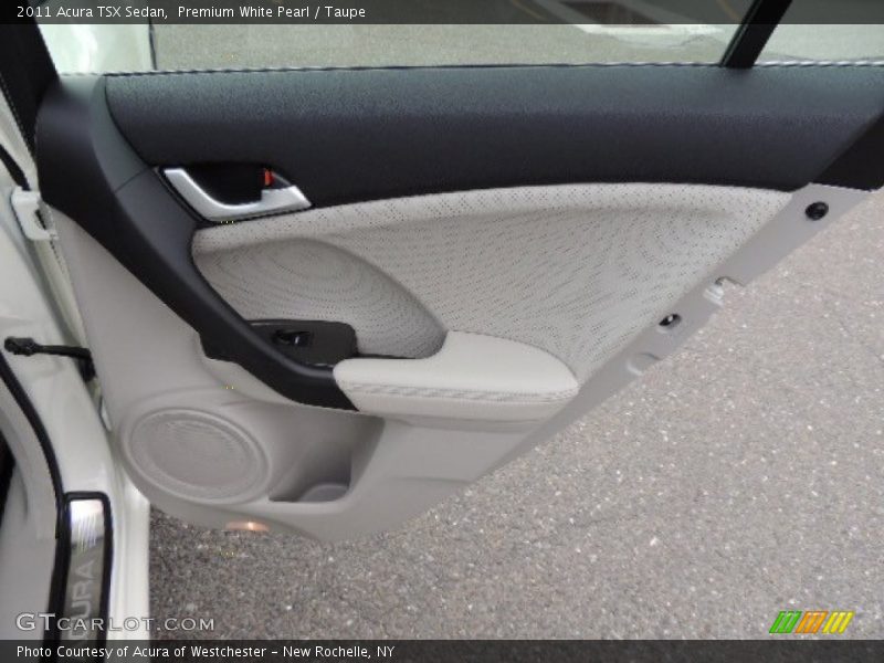 Premium White Pearl / Taupe 2011 Acura TSX Sedan
