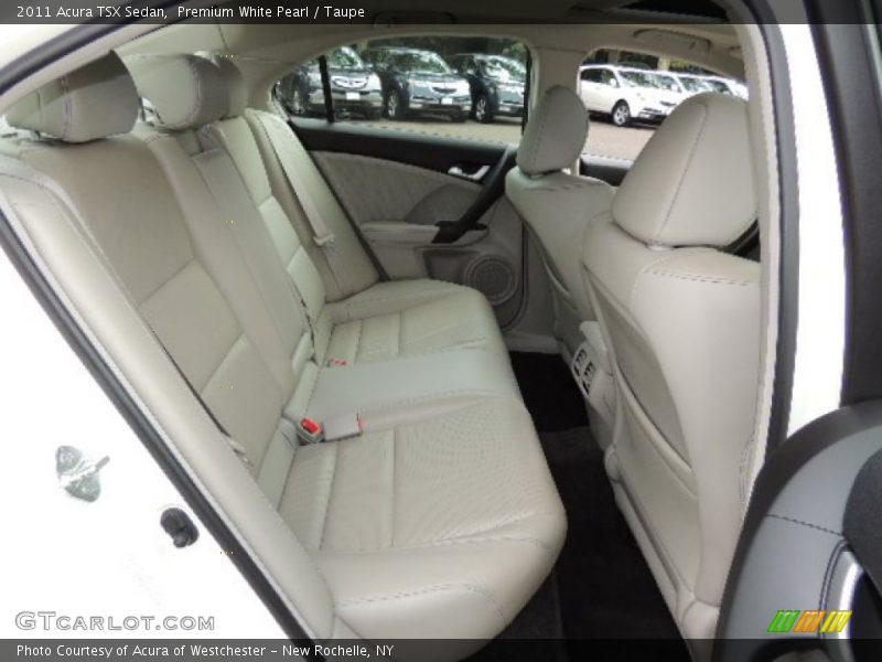 Premium White Pearl / Taupe 2011 Acura TSX Sedan