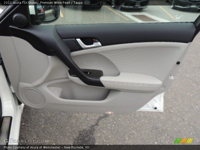 Premium White Pearl / Taupe 2011 Acura TSX Sedan