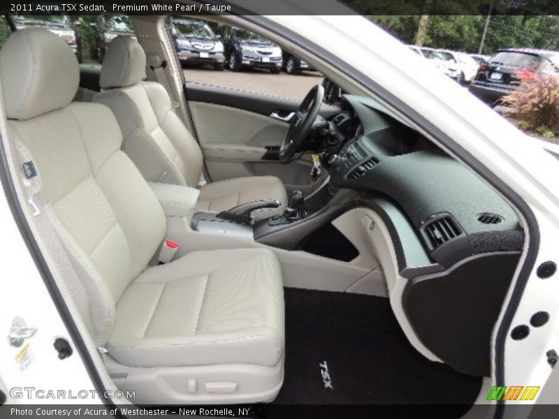 Premium White Pearl / Taupe 2011 Acura TSX Sedan