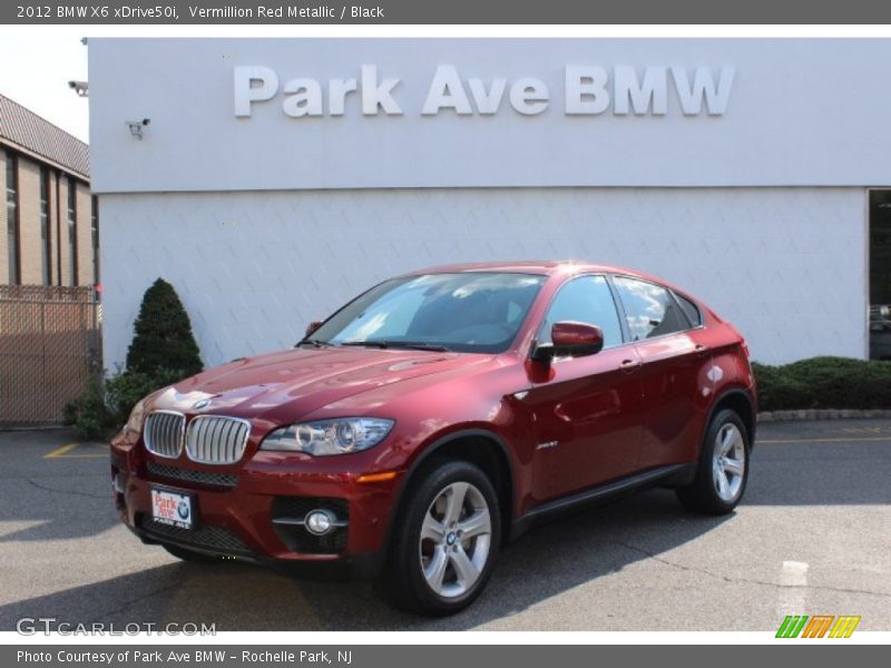 Vermillion Red Metallic / Black 2012 BMW X6 xDrive50i