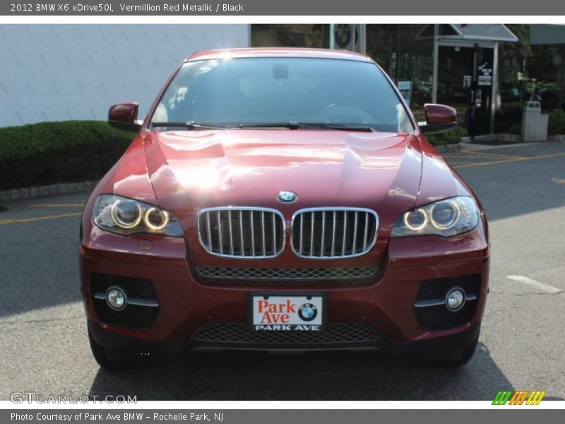 Vermillion Red Metallic / Black 2012 BMW X6 xDrive50i