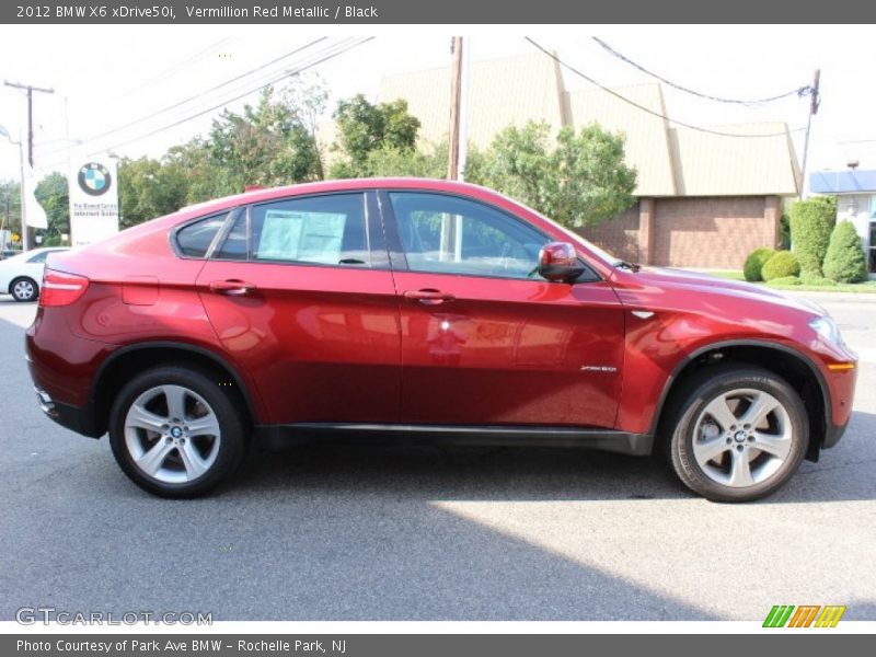 Vermillion Red Metallic / Black 2012 BMW X6 xDrive50i