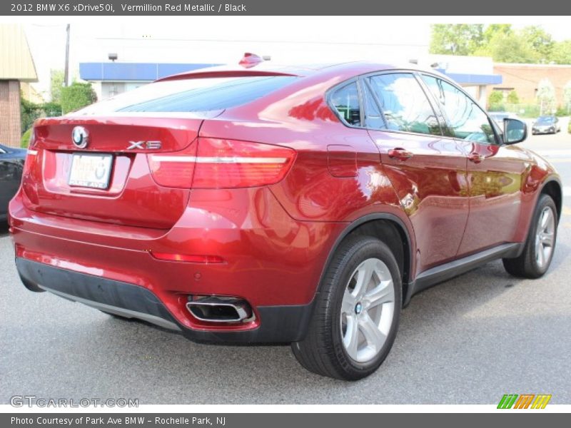 Vermillion Red Metallic / Black 2012 BMW X6 xDrive50i
