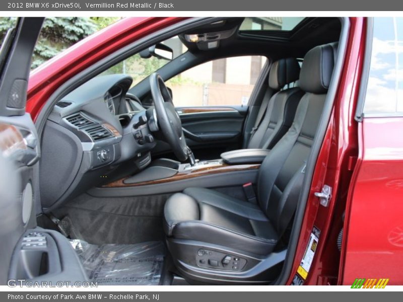 Vermillion Red Metallic / Black 2012 BMW X6 xDrive50i