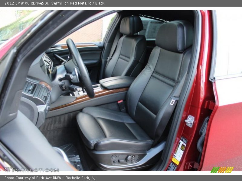 Front Seat of 2012 X6 xDrive50i