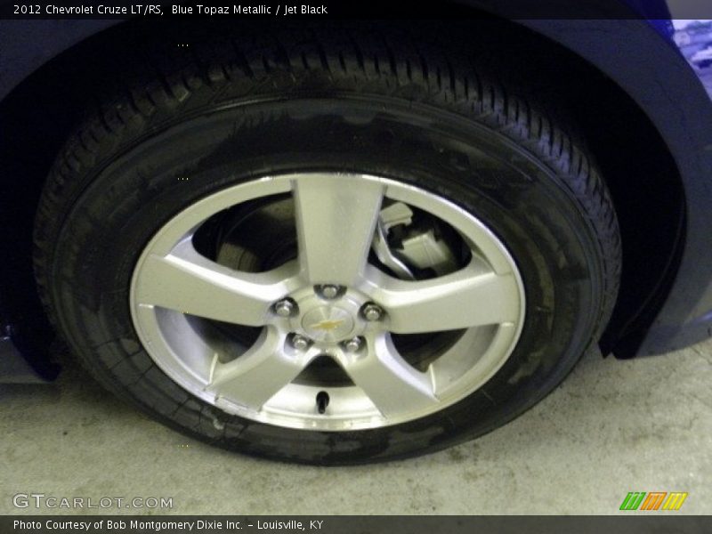Blue Topaz Metallic / Jet Black 2012 Chevrolet Cruze LT/RS