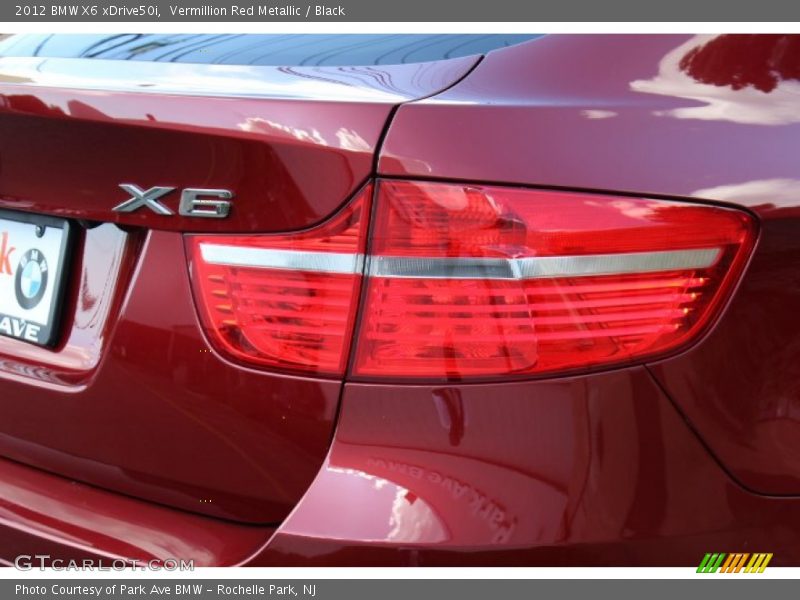 Vermillion Red Metallic / Black 2012 BMW X6 xDrive50i