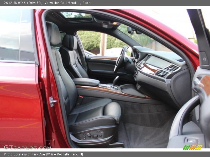 Vermillion Red Metallic / Black 2012 BMW X6 xDrive50i