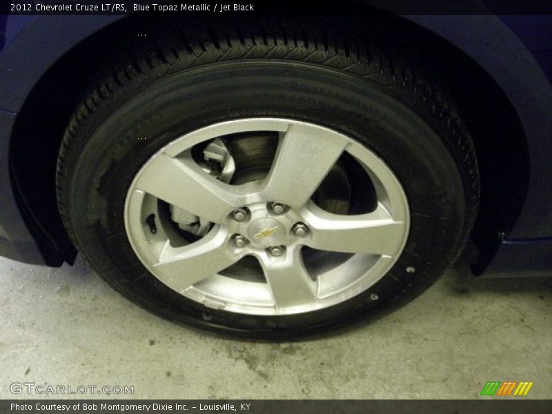 Blue Topaz Metallic / Jet Black 2012 Chevrolet Cruze LT/RS