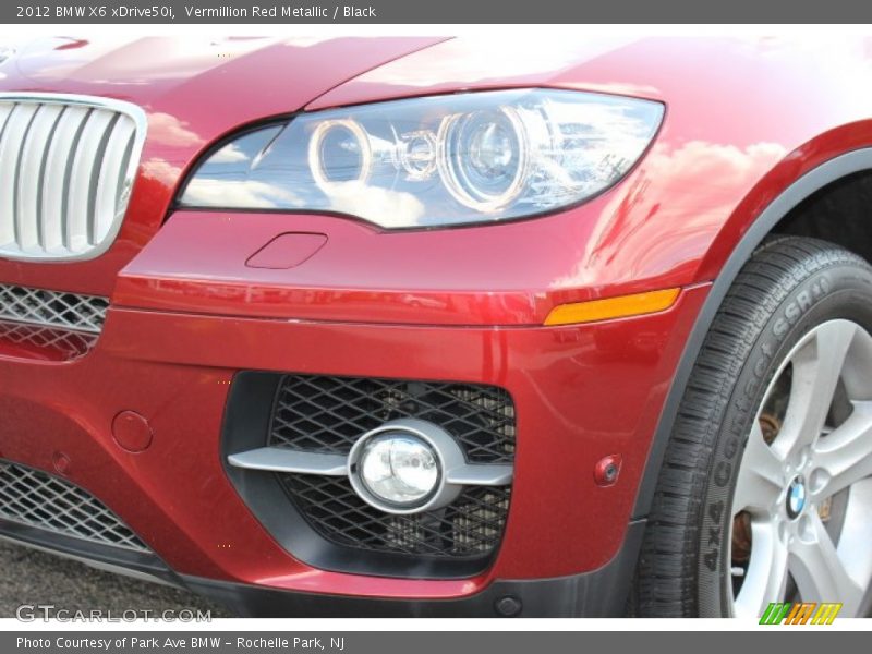 Vermillion Red Metallic / Black 2012 BMW X6 xDrive50i
