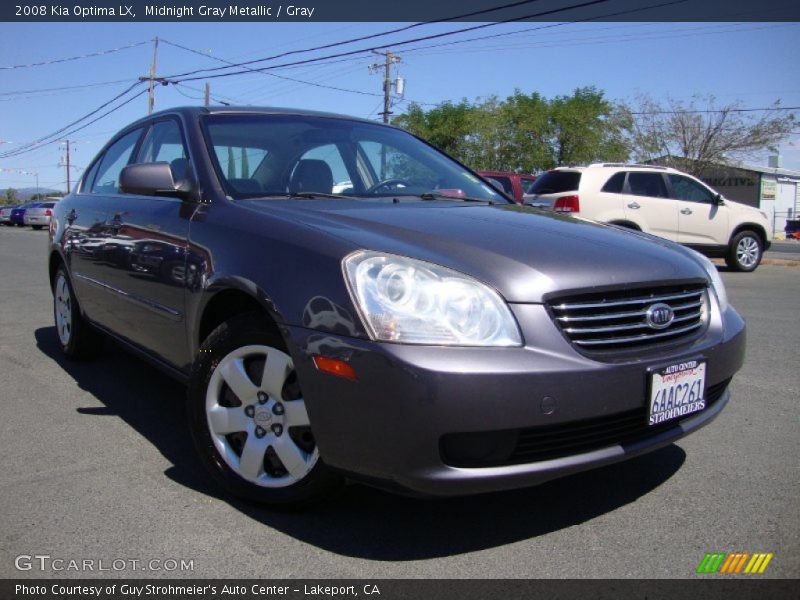 Midnight Gray Metallic / Gray 2008 Kia Optima LX