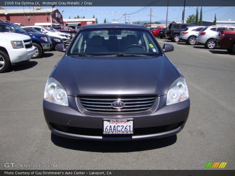 Midnight Gray Metallic / Gray 2008 Kia Optima LX