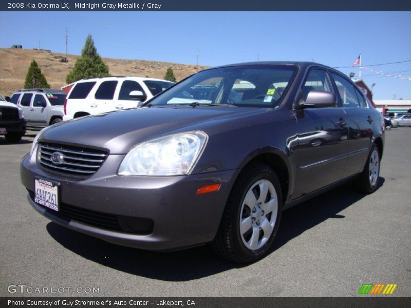 Midnight Gray Metallic / Gray 2008 Kia Optima LX