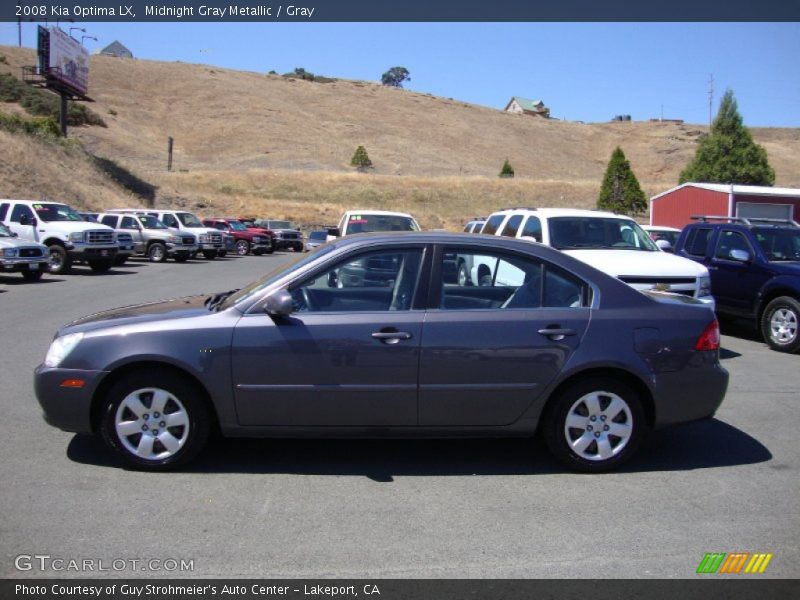 Midnight Gray Metallic / Gray 2008 Kia Optima LX