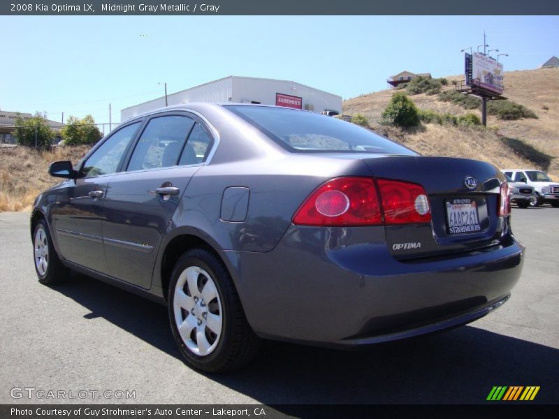 Midnight Gray Metallic / Gray 2008 Kia Optima LX