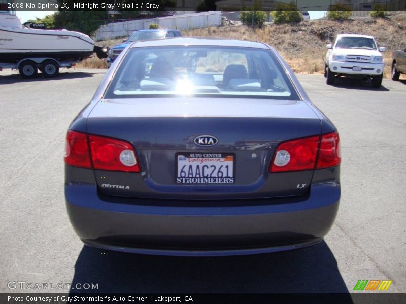 Midnight Gray Metallic / Gray 2008 Kia Optima LX