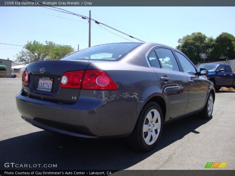 Midnight Gray Metallic / Gray 2008 Kia Optima LX