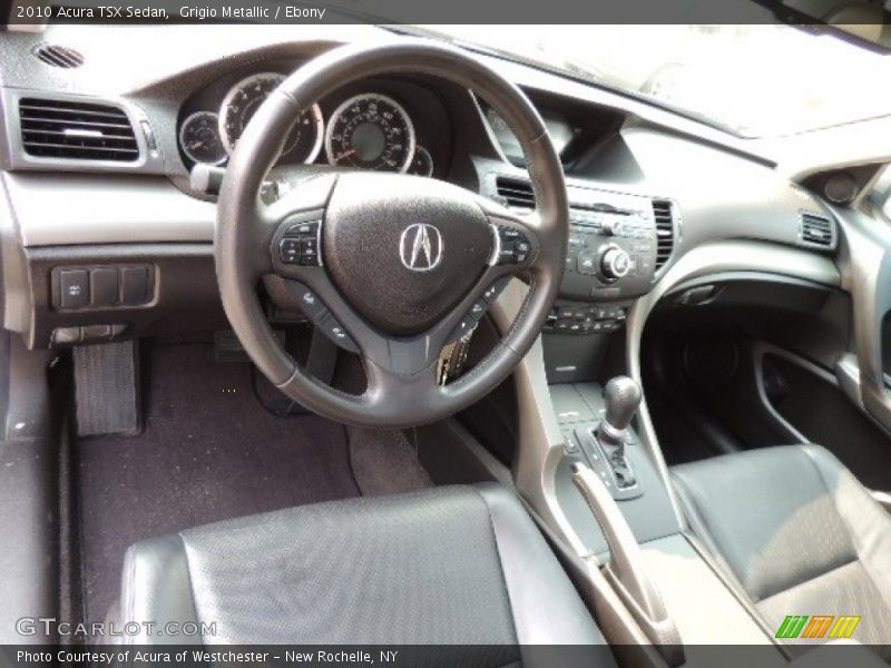 Grigio Metallic / Ebony 2010 Acura TSX Sedan
