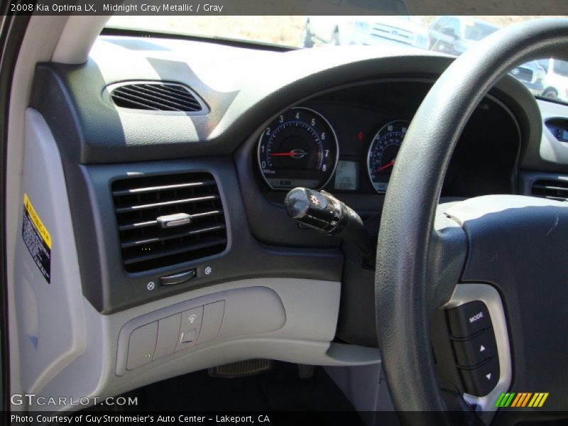 Midnight Gray Metallic / Gray 2008 Kia Optima LX