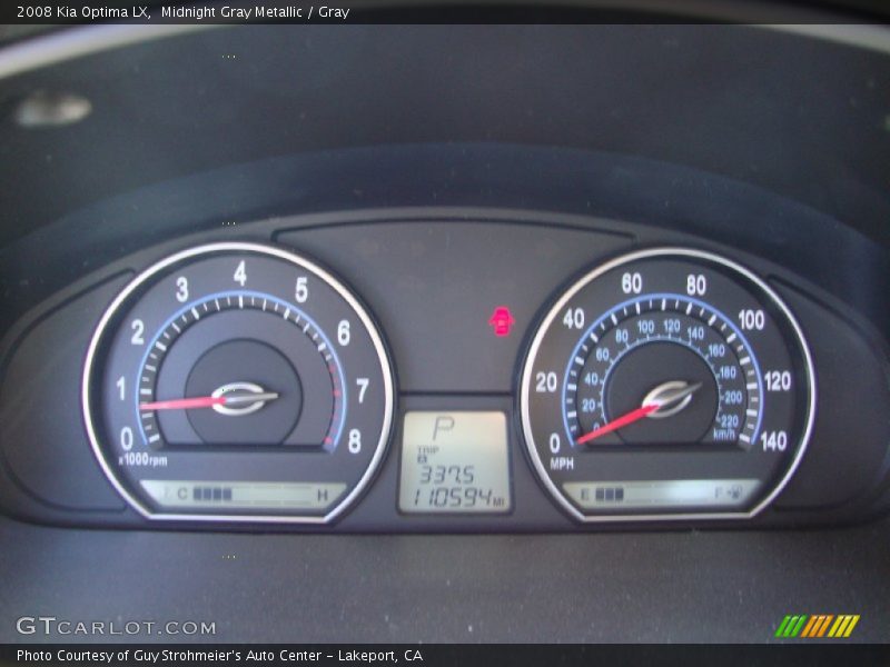 Midnight Gray Metallic / Gray 2008 Kia Optima LX