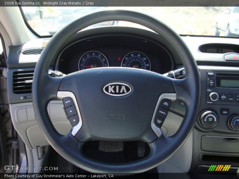 Midnight Gray Metallic / Gray 2008 Kia Optima LX