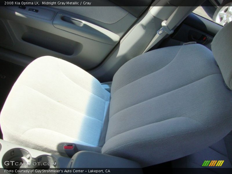 Midnight Gray Metallic / Gray 2008 Kia Optima LX