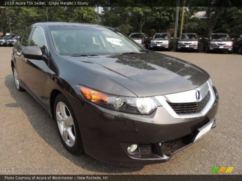 Grigio Metallic / Ebony 2010 Acura TSX Sedan