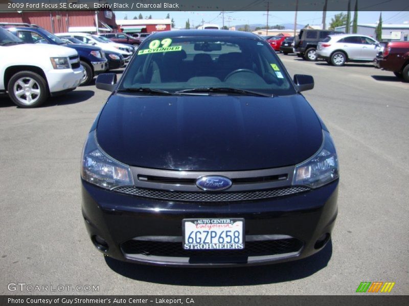 Ebony Black / Charcoal Black 2009 Ford Focus SE Coupe
