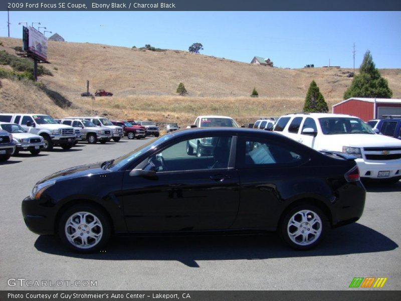Ebony Black / Charcoal Black 2009 Ford Focus SE Coupe