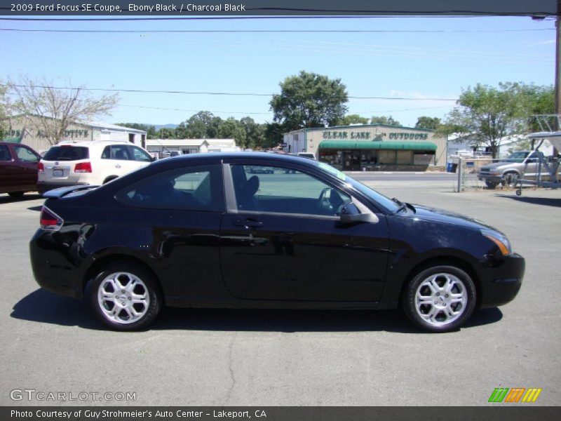 Ebony Black / Charcoal Black 2009 Ford Focus SE Coupe