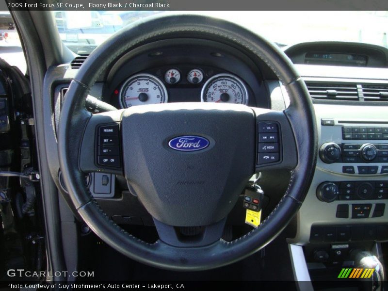 Ebony Black / Charcoal Black 2009 Ford Focus SE Coupe