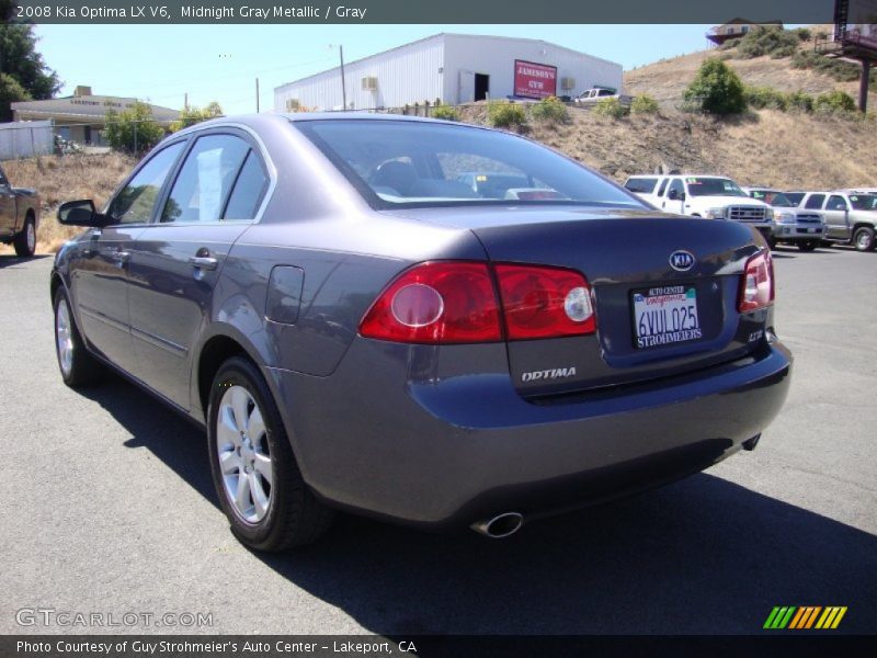 Midnight Gray Metallic / Gray 2008 Kia Optima LX V6