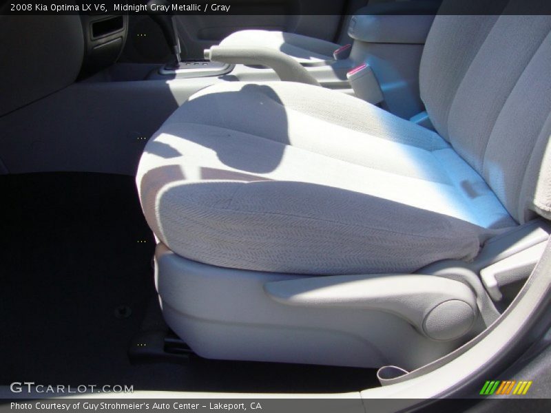 Midnight Gray Metallic / Gray 2008 Kia Optima LX V6