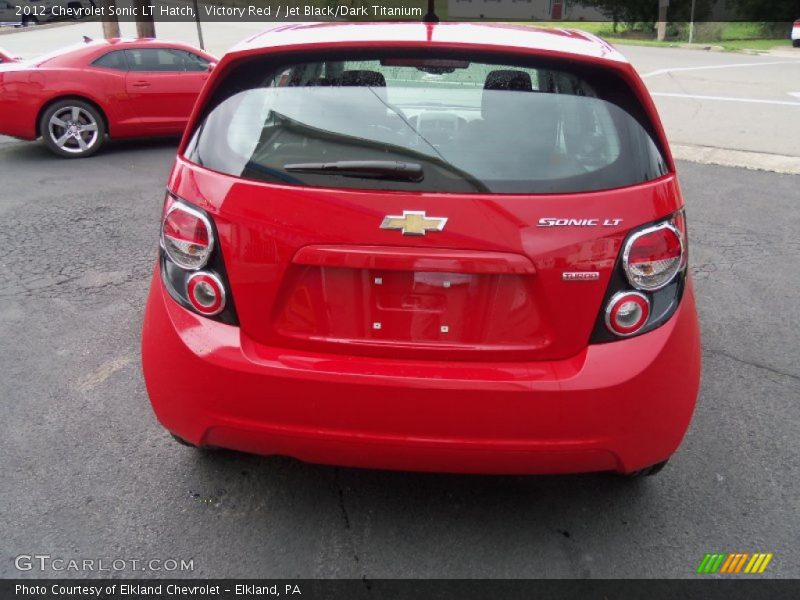 Victory Red / Jet Black/Dark Titanium 2012 Chevrolet Sonic LT Hatch