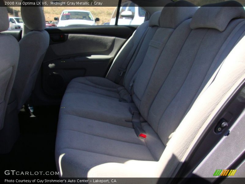 Midnight Gray Metallic / Gray 2008 Kia Optima LX V6