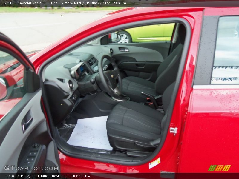 Victory Red / Jet Black/Dark Titanium 2012 Chevrolet Sonic LT Hatch