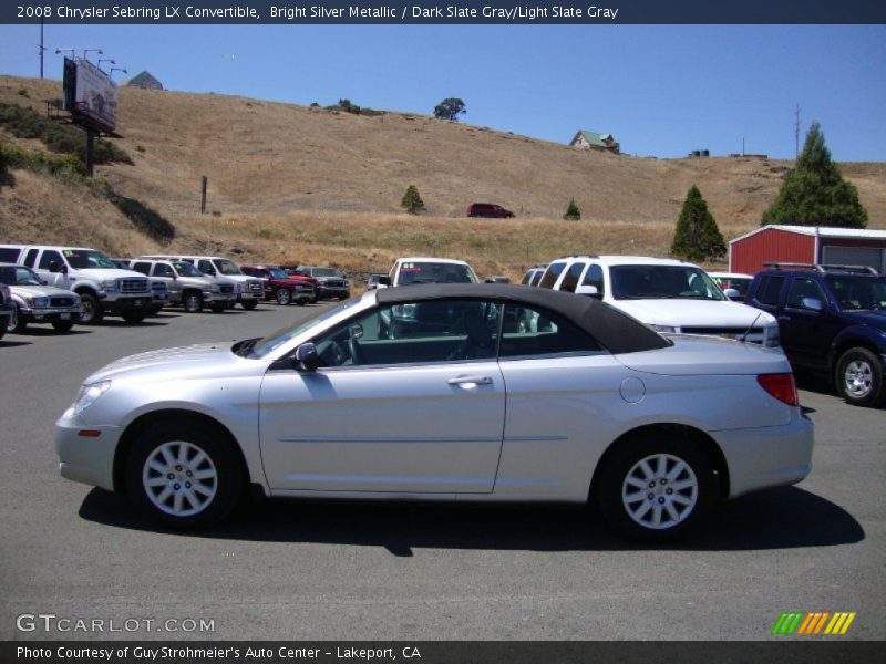 Bright Silver Metallic / Dark Slate Gray/Light Slate Gray 2008 Chrysler Sebring LX Convertible