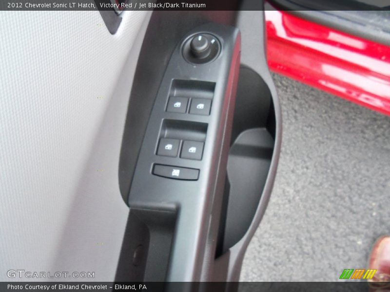 Victory Red / Jet Black/Dark Titanium 2012 Chevrolet Sonic LT Hatch